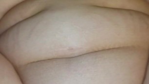 Tits bouncing and creampied