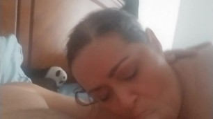 StepMom Gives Blowjob after she squirts on me