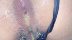 Wife dirty creampie ass hole