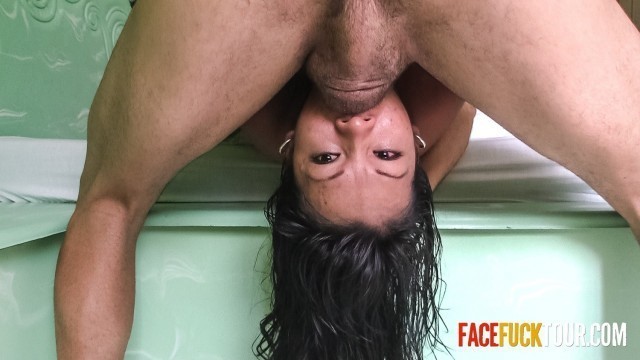Luisa Gets a Rough Face Fuck and Deep Throat Training