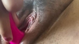 Toying my pussy to a wet orgasm