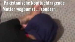 Muslim Mom, German captions, cuckold stepson and stepmom porn