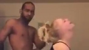 Black Master Fucking White Slut While She’s Singing