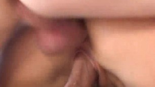Hot Blonde Gets Covered in Cum by 3 Guys