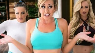 GIRLSWAY - Stacked Slutty Blonde Fucks The Yoga Trainer Abigail Mac Then Another One Right After