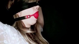 Facefuck my tied subslut and finish on her face
