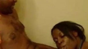 Mature ebony is a beast with a dick in her mouth