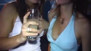 Party Girls Kissing Then Fuck Back Stage