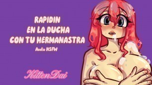 Rapidín en la ducha con tu hermanastra - Erotic Audio Español- KittenDai Porn Videos
