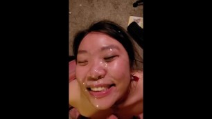 Asian girl facial Porn Videos