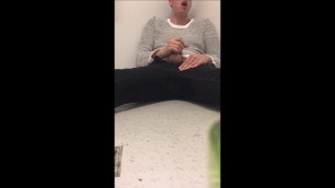 almost caught JERKING in the OFFICE BATHROOM! Porn Videos